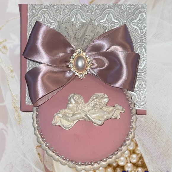 Shabby Chic Christmas Tree Ornament Set 3, X-Mas Tree decorations, Victorian - Picture 6 of 16